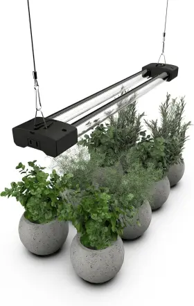 Gl22blks1 No Led Grow Light Full Spectrum Linkable 5000k Daylight 660nm Red Lighting Fixture