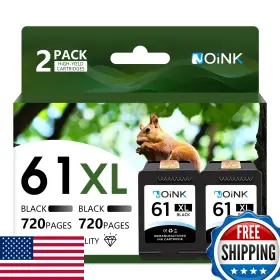 B0cbrktm74 Noink 61xl Black And Tri-color Ink Cartridges For Hp High-yield Combo Pack