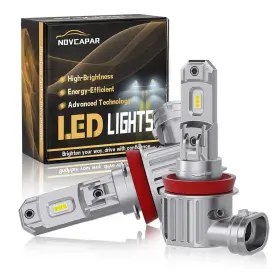 H8-h11 Novcapar H11 Led Bulbs 30000lm 1000% Brightness Cool White 6500k 1 Mini Size Plu