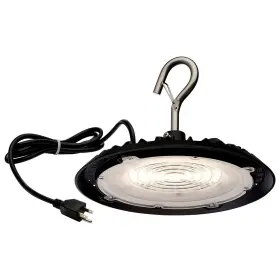 Nuvo Lighting 045923661181 80 Watt Hi-pro Shop Light With Plug 8 Inch Dia. 3000k Black