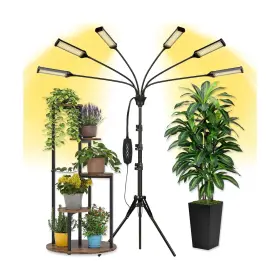 Sok01 Oktrionce Led Grow Lights For Indoor Plants Full Spectrum 6 Heads Light Indoo... Fast Ship