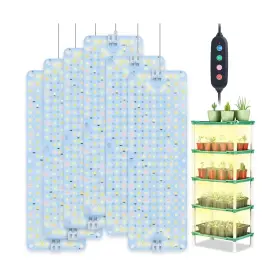 Orchbloom 657381360836 6pack Flat Panel Grow Lights For Indoor Plants Seed Starting Vege... Fast Ship