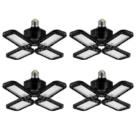 Os-gl00201e26-4 673926877072 Yansun 80-watt Black Deformable Garage Led Light Adjustable