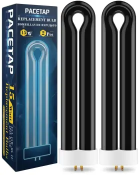 Pa-us-yyl0038 Pacetap 2pack Ful15w Bl Replacement Bulbs With 4 Pin Base Indoor Outdoor 15w