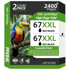 Pfkink B0gdtzw7pz 67xxl Black Ink Cartridge Replacement For Hp Deskjet 4100 4100e 4152e 415