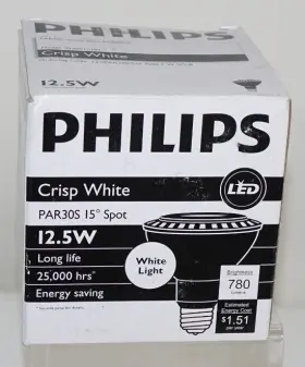 Philips 046677434939 Par30s Led Light Bulb White Med Base E26 Dimmable Retail Office Indoor #2