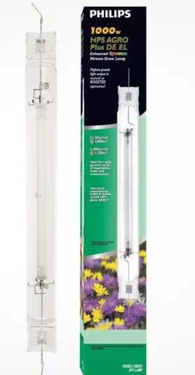 1000w Philips 046677472061 2x Phillips Agro Plus Double End- De El Hps Lamp Bulb Enhance Spectrum #2