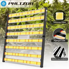 Fd8-i Phlizon Commercial-grade 640w Full Spectrum Led Grow Light Foldable Spider Bars With 281b