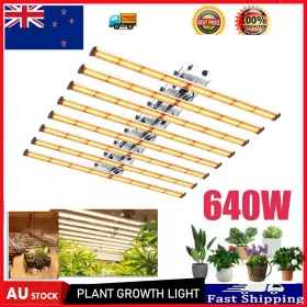 Ph-b8-640w Phlizon Energy-saving 640w Led Grow Light Perfect For Indoor Hydroponics Herbs Use