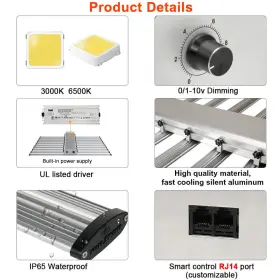 Samsung561c Phlizon Ph-pd10 800w With Led Bar Grow Light Full Spectrum Commercial Lamp #3