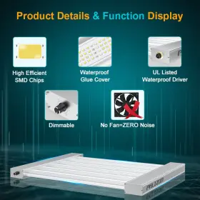 Phlizon-ph3000 Phlizon Pro 3000w Evo Led Grow Light Panel Samsung Lm281b For Tent Kits #2