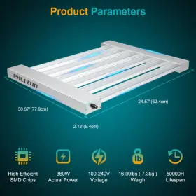 Phlizon-ph3000 Phlizon Pro 3000w Evo Led Grow Light Panel Samsung Lm281b For Tent Kits #3