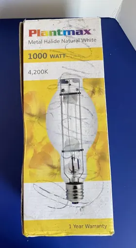 Plantmax 752686296061 Plantmax/ Natural White /metal Halide 1000 Watt - 4200k Lamp Bulb Plant/open Box #2