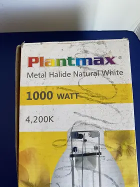 Plantmax 752686296061 Plantmax/ Natural White /metal Halide 1000 Watt - 4200k Lamp Bulb Plant/open Box
