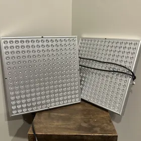 2-45w Populargrow 789464450674 Led Grow Panel Light Red Blue Spectrum 169 Leds Hydro Plant Flower Seeding