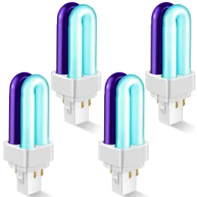 41050 Qualirey 4 Pack 7w Replacement Bulb Upgraded 2 Color Mosquito And Insect