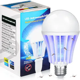 Mna-qualirey-2140 Qualirey Bug Zapper Light Bulb Bulk 2 In 1 Electronic Mosquito Killer Lamp Le