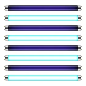 Mna-qualirey-2794 Qualirey 8 Pcs T8 Bug Zapper Replacement Bulbs 10w Light Lamp Tube