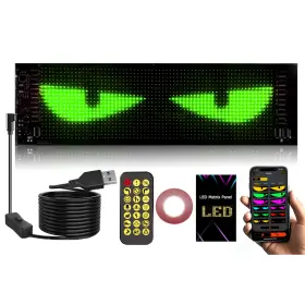B0dq46vsbs Ridroid Devil Eyes Light For Cars 4in X 13.7in Flex Led Display Car Sign C