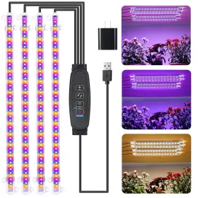 Rtuszwldt-04-rby Rwntao Four Strip Growing Lamp For Indoor Plants Red And Blue Yellow Full Spectrum