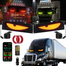 B0dqptk8w4 Sachie 2pc 5800 Lux High-brightness Devil Eyes Led Light Strips For Cars/trucks/