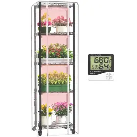 Sagrynfp 797999156503 Indoor Greenhouse With Grow Lights 40w Full Spectrum Growing Lamps For S