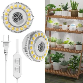 01-03-001-011014 Sansi 20w/30w/40w Led Grow Lights For Indoor Plant Growing Lamp 2/3/4 Head Timer