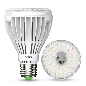 01-03-001-043001 Sansi 250w Equivalent Led Grow Light Bulb Par25 30w Full Spectrum 4000k Daylight