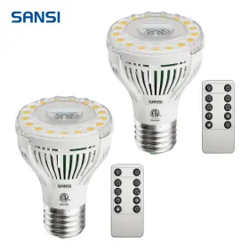 01-03-001-090501 Sansi Dimmable Led Grow Light Bulbs 75w Equiv. Full Spectrum With Remote 2 Pack