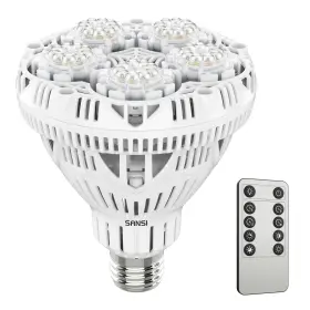 01-03-001-093001 Sansi 450w Equiv. Grow Light Bulb Led Full Spectrum 30w Dimmable Timing With Remote