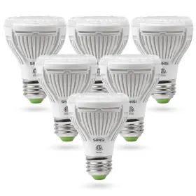 01-03-041530 Sansi 6 Pack Led Grow Light Bulb 10w Veg Bloom Plant Indoor Sunlike E26 Full Spectrum