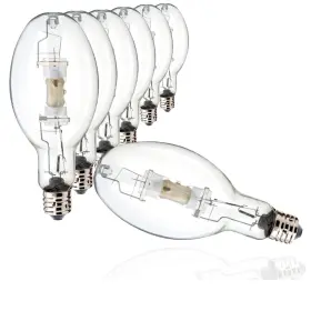 Mh1500 Satco S5837 Mh1500/bt56/u/4k 6 Count 1500 Watt Metal Halide Hid Bulb 4200k Mogul Base Bt56