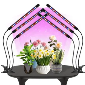 C03-2rb Sdovuerc Tri-heads Grow Lights For Indoor Plants Full Spectrum With Adjustable 360 Go