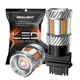 B0byncpk8l Sealight 3157 Led Turn Signal Bulbs Amber Yellow 600% Brighter 3156 3057