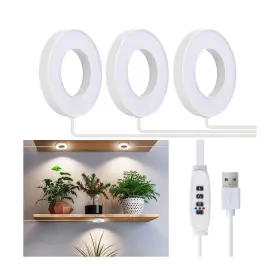 Zwd-03 Siyomg Ceiling Grow Lights For Indoor Plants 144 Leds Full Spectrum Halo ... Fast Ship