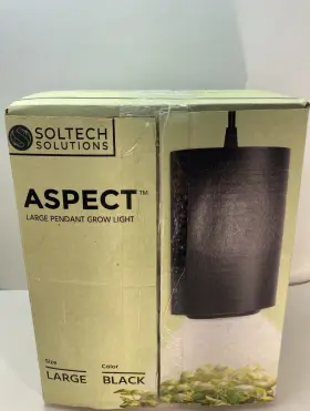Soltech Solutions 850028236017 Aspect Large Pendant Grow Light 40w Black Full Spectrum