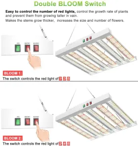 Spf2000 Sonlipo 4000 Led Grow Light Full Spectrum For Indoor Plant Veg Flower Ir #3