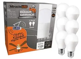 602670 Stimulus Brands Rough Service Long Life Harsh 6 Count Pack Of 1 12w