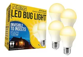 601136 Stimulus Brands Llc A19 Yellow Spectrum Led E26 Bulb For Outdoor Porch And Patio Replacing 100 Watt
