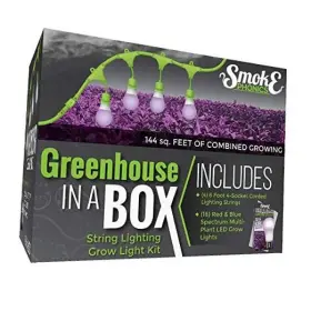 601742 Stimulus Brands Llc Smokephonics Greenhouse In A Box Grow Kit For Indoor Plants - Red And Blue
