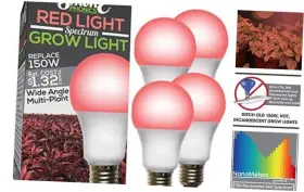 602427 Stimulus Brands Llc 150w Smokephonics Grow Light 4-pack 4 Count Pack Of 1 Red Spectrum