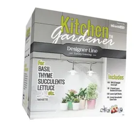 603703 Stimulus Brands Llc Kitchen Gardener Designer Line Indoor Grow Kit - Includes 2 Absolute Daylight