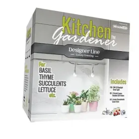 603743 Stimulus Brands Llc Kitchen Gardener Designer Line Indoor Grow Kit - Includes 2 Absolute Daylight