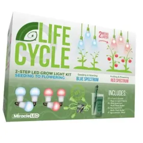 607182 Stimulus Brands Llc Plant Life Cycle 3-socket Synchronized 2 Count Pack Of 1 Blue And Red Spectrum