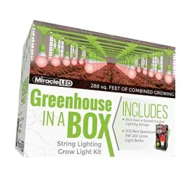 609680 Stimulus Brands Llc 607223 Greenhouse In A Box 4-socket Corded Absolute Daylight Red Spectrum
