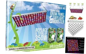604662 Stimulus Brands Llc 607331 Commercial Hydroponic Clamp Kit Grow Panel With 2x Full Spectrum