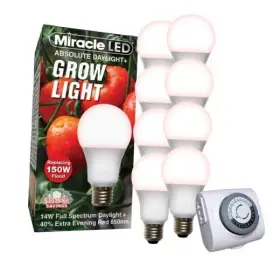 607436 Stimulus Brands Llc 14w Red Spectrum Absolute Daylight Plus Grow Light Replacing 150w 8-pack