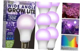 607514 Stimulus Brands Llc Grow Light 6-pack Multi-plant Red And Blue 150w
