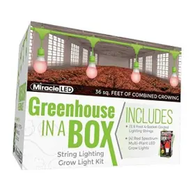 609063 Stimulus Brands Llc Greenhouse In A Box Grow Kit For Indoor Plants - Includes 4 Ultra Red