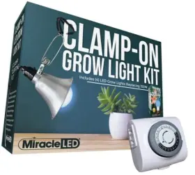 609532 Stimulus Brands Llc Ultra Grow Clamp-on Led Light Kit With 4 Count Pack Of 1 Blue Spectrum